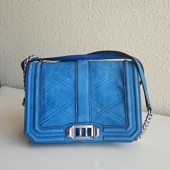 Rebecca Minkoff Blue Suede Bookbag NWT Rebecca Minkoff MAB Leather Hobo Shoulder Crossbody Bag  main image 4